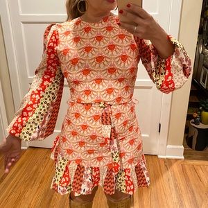 Puffy sleeve, retro country dress